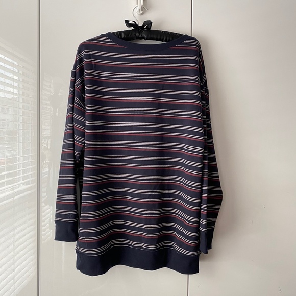 JOE'S Striped Relax Wide Neck Sweatshirt M - Picture 7 of 8